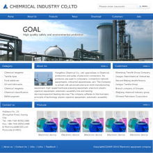 化工公司網(wǎng)站英文版 藍色整潔推薦款